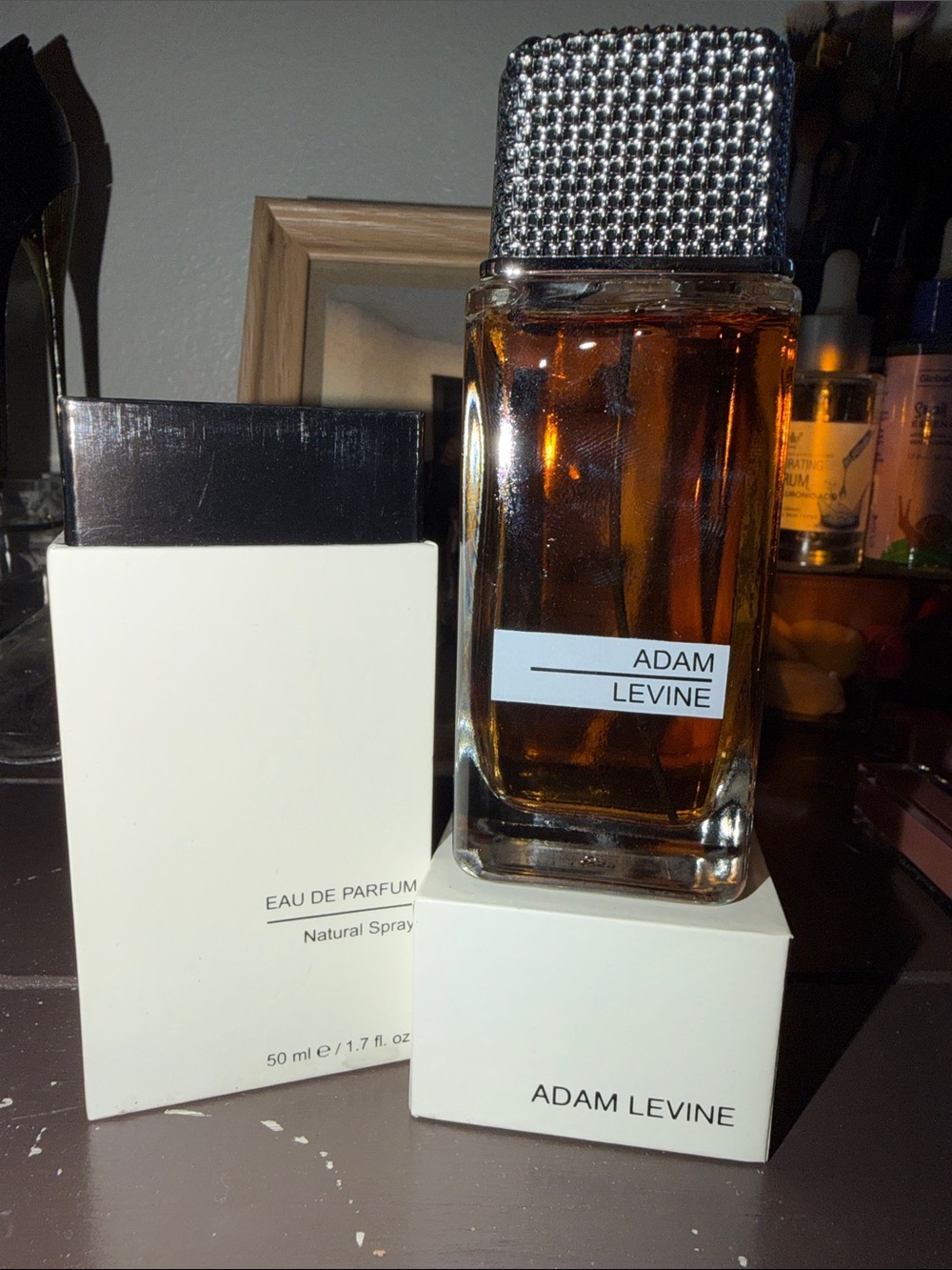 Adam Levine Eau de Parfum — Amber Brown Bottle